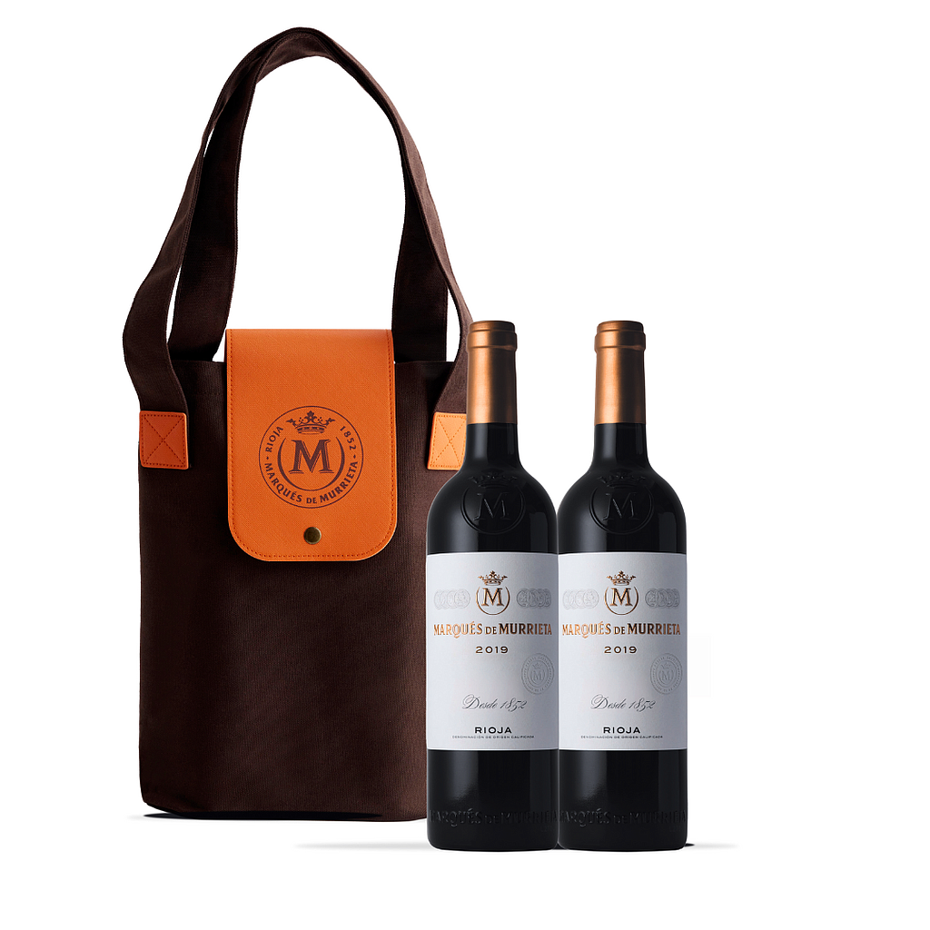 ESTUCHE CON 2 BOTELLAS VINO MARQUES DE MURRIETA TINTO 2020 750 ML