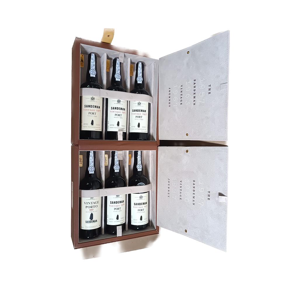 CAJA OPORTO SANDEMAN VINTAGE JOURNEY 750 ML X 6